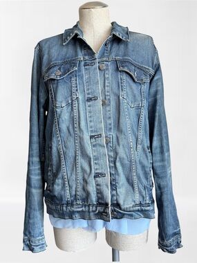 Gap Denim Icon Jacket — Size L Tall
